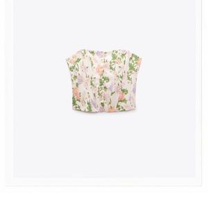 Zara floral corset top